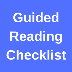 Guided Reading Checklist 